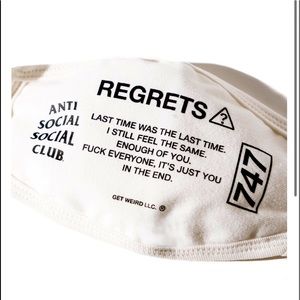 Antisocial Social Club face mask 😷 non medical